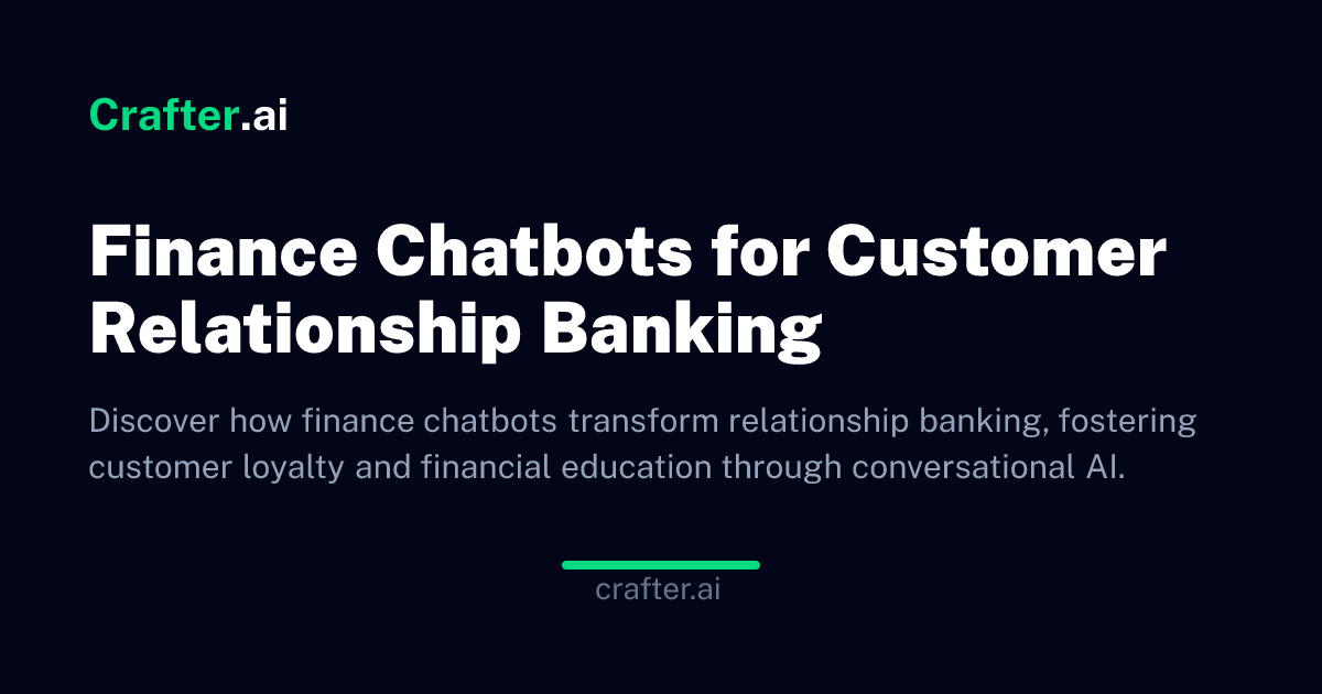 Fafa Chatbot Finance Chatbots for Customer Relationship Banking | Crafter.ai Blog