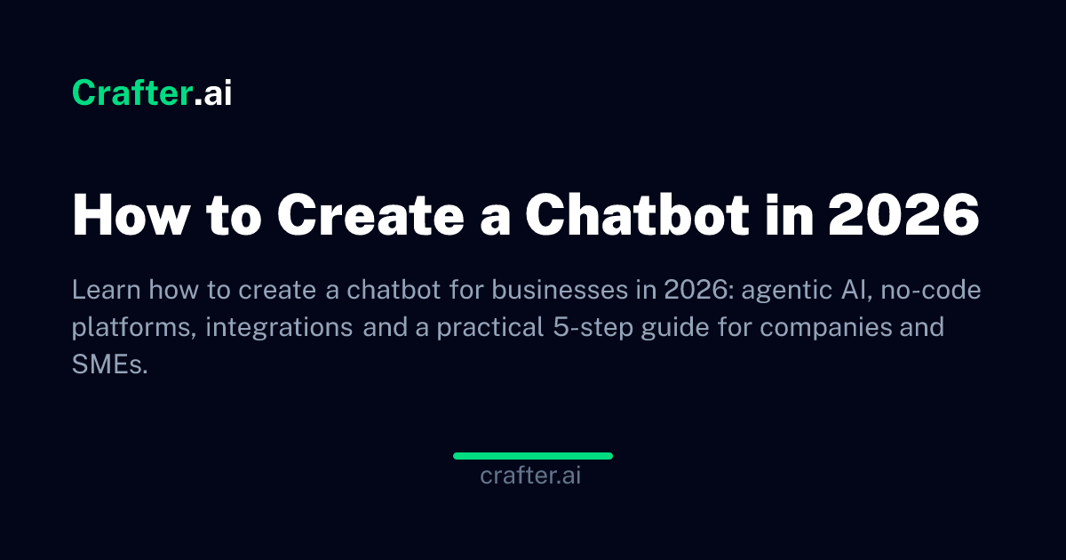 How to Create a Chatbot in 2026 | Crafter.ai Blog