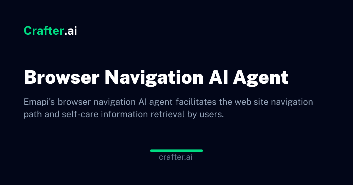 Browser Navigation AI Agent | Use Case | Crafter.ai