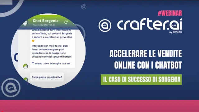 Chatbot per il servizio clienti aziendale Sorgenia – Webinar Crafter.ai