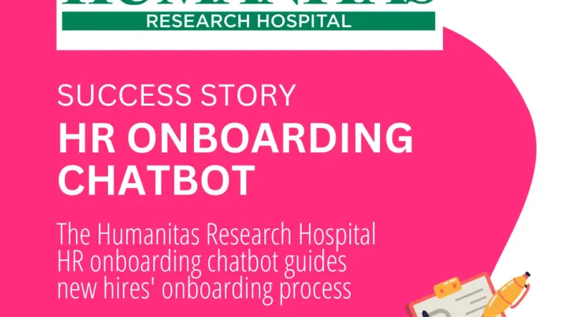 HR onboarding chatbot for Humanitas Research Hospital - automated employee onboarding