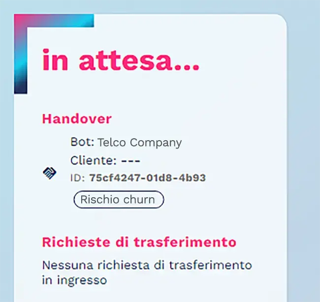 Funzione handover e lead highlights per organizzare le conversazioni del chatbot per topic