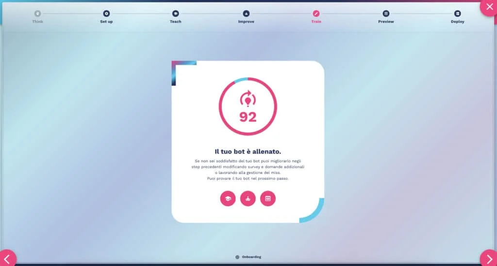 Funzione di automatic misses recalc per il miglioramento automatico del chatbot Crafter.ai