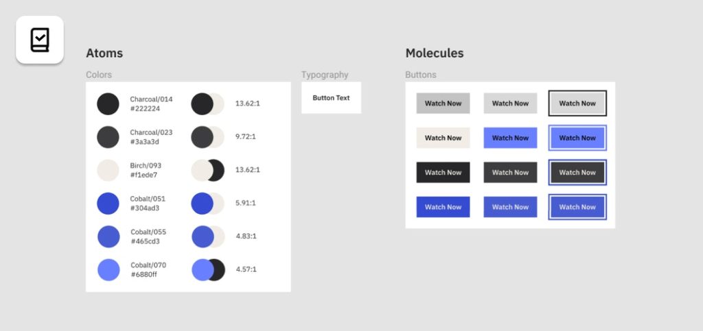 Gestione di pulsanti e colori per i prototipi in Figma