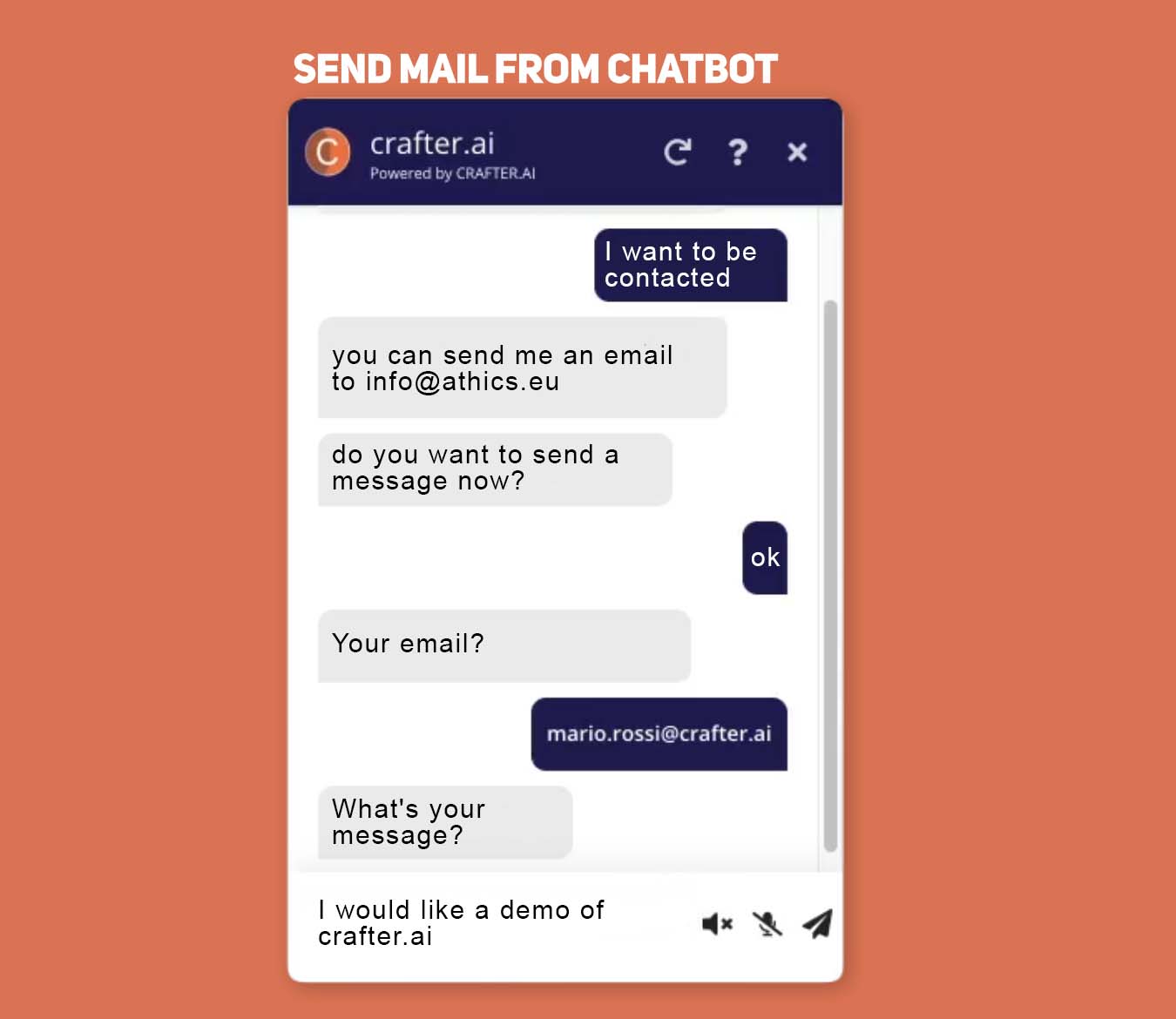 chatbot sand mail 