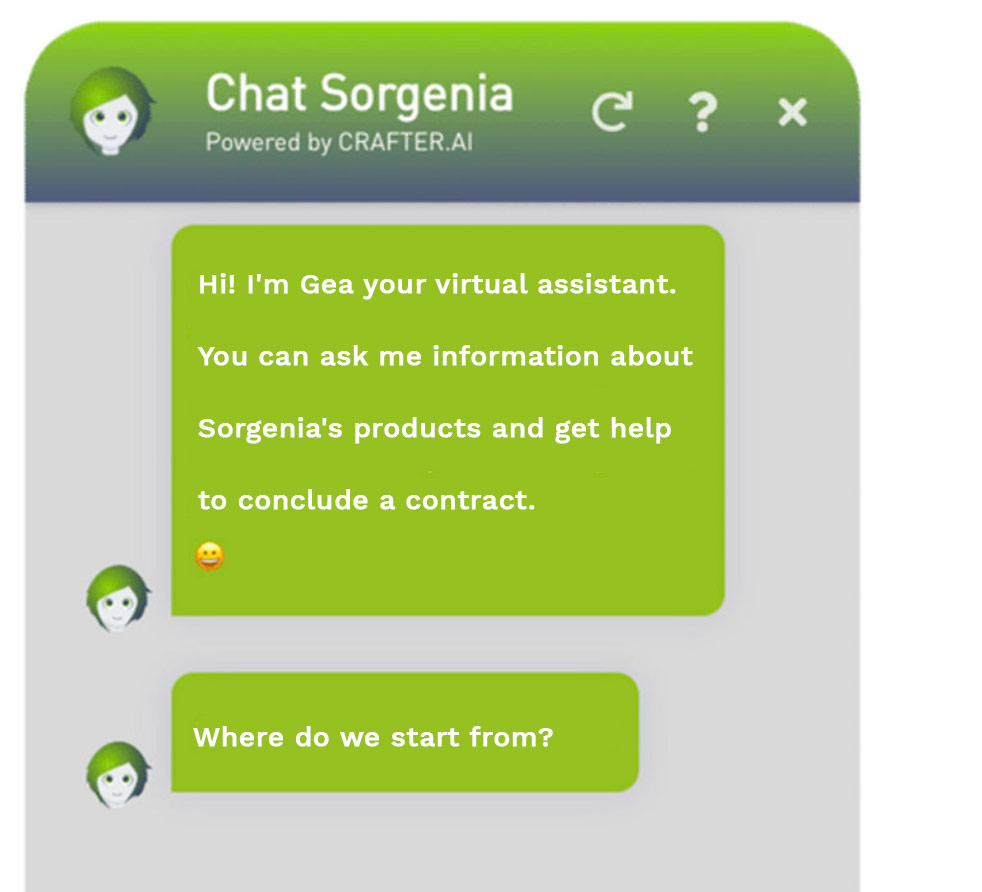 chatbot customer care sorgenia