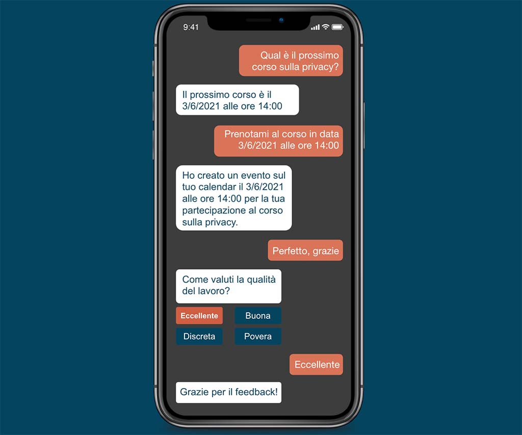 conversational AI per le sessioni di training e la performance review nei processi hr conversational AI per le sessioni di training e la performance review nei processi hr