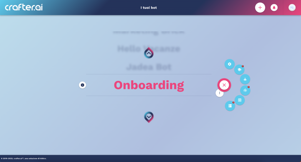 come accedere alla lista dei tuoi chatbot 