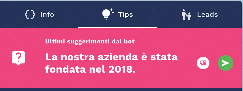 chatbot automatic suggestion