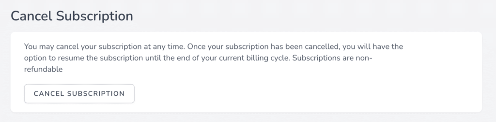 how to delete your subscription plan