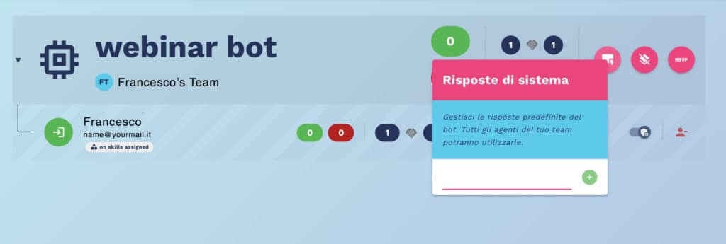 how to set up automatic system response