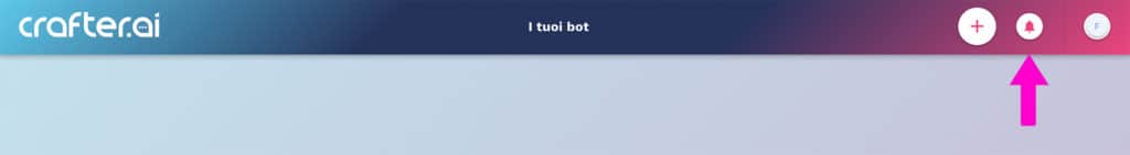 notifiche piattaforma chatbot crafterai