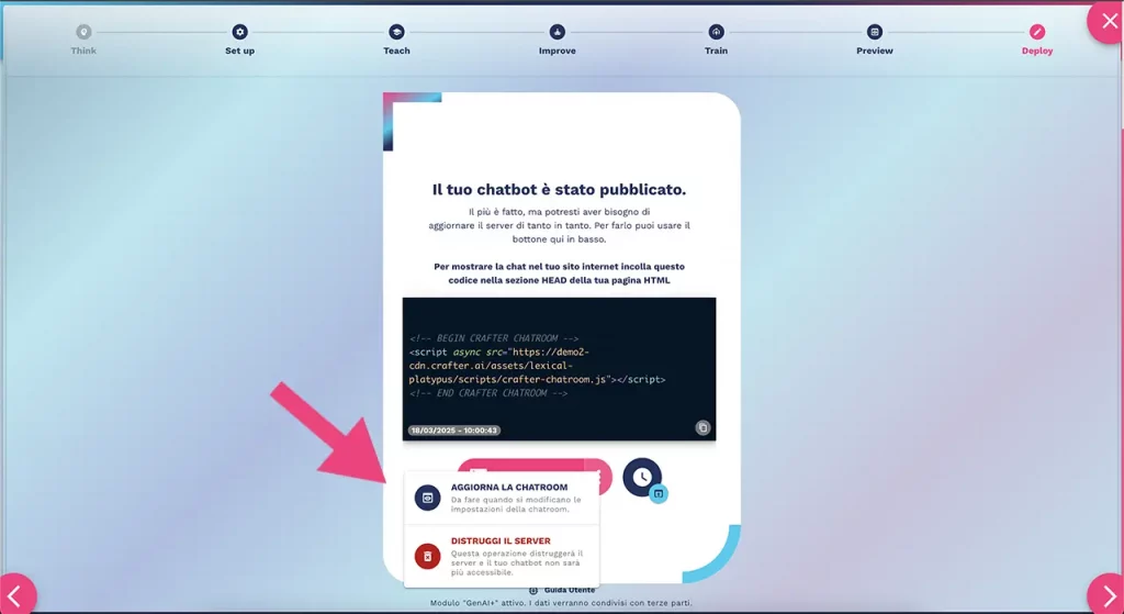 opzioni di aggiornamento del tuo agente AI opzioni di aggiornamento del tuo agente AI