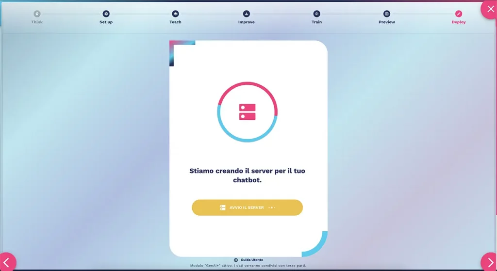 procedura guidata di creazione del server del bot procedura guidata di creazione del server del bot