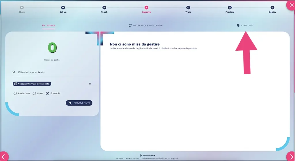 tool per la gestione dei conflitti della knowledge base del bot