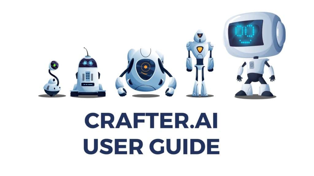 conversational AI chatbot platform crafterai user guide