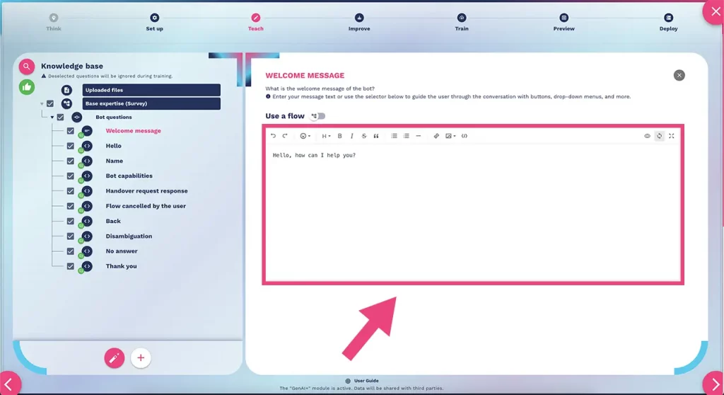 edit a single knowledge base information