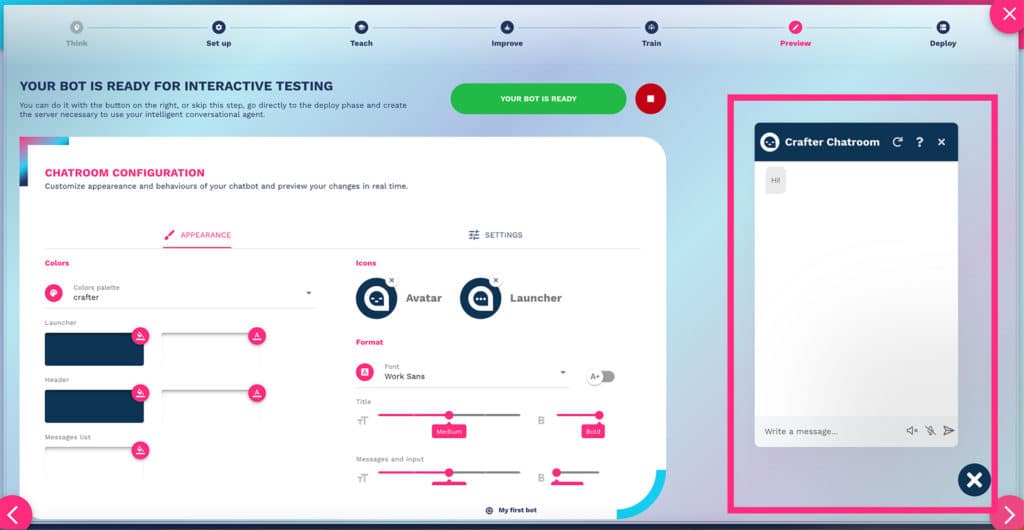 how can I test my chatbot