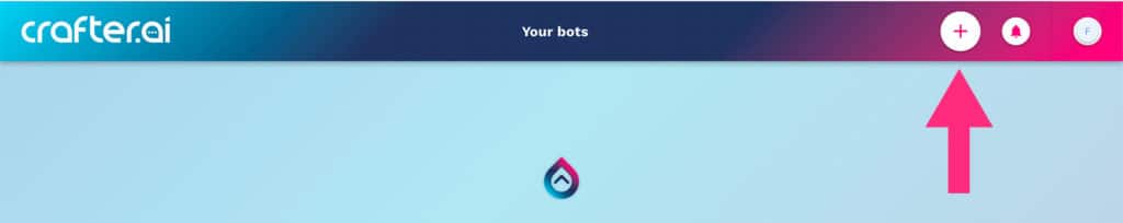 Press the “+” button located in the main interface to start creating your first AI agent