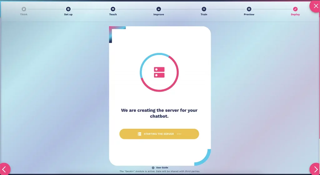 how to create an AI agent server deploy