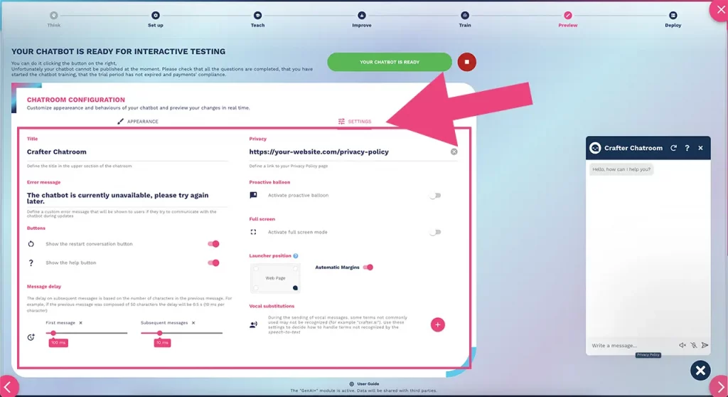 how to test AI Agents and change graphic settings