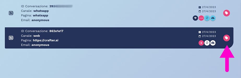add tag button