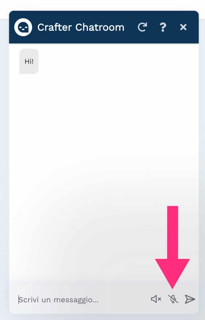 how to use chatbot microphone
