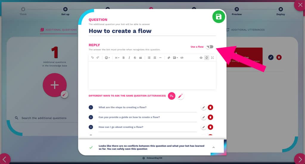 how to create a flow