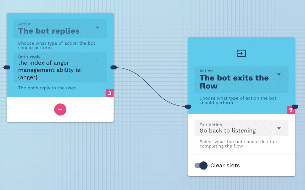 End of API custom flow