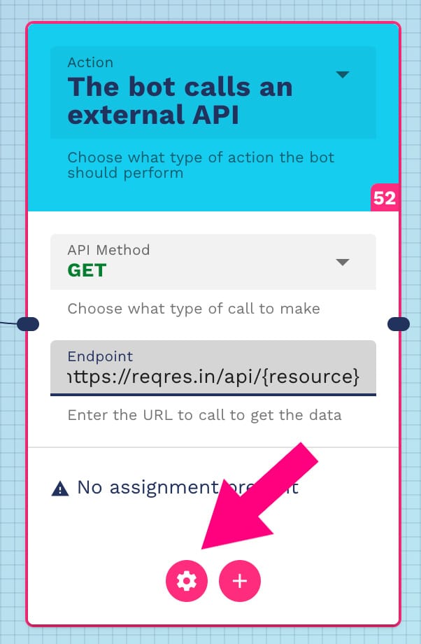 Go to API configuration tool