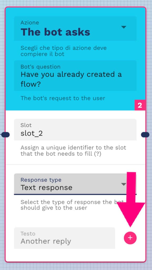 How to add a text response if you want your user to respond with an open response