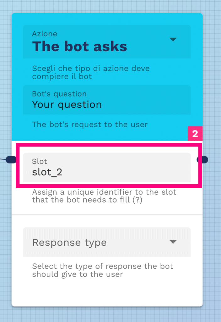 How to assign a unique identifier to the slot