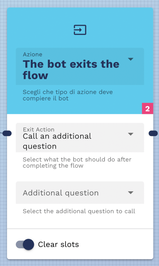 How to call an addition question or another conversational flow