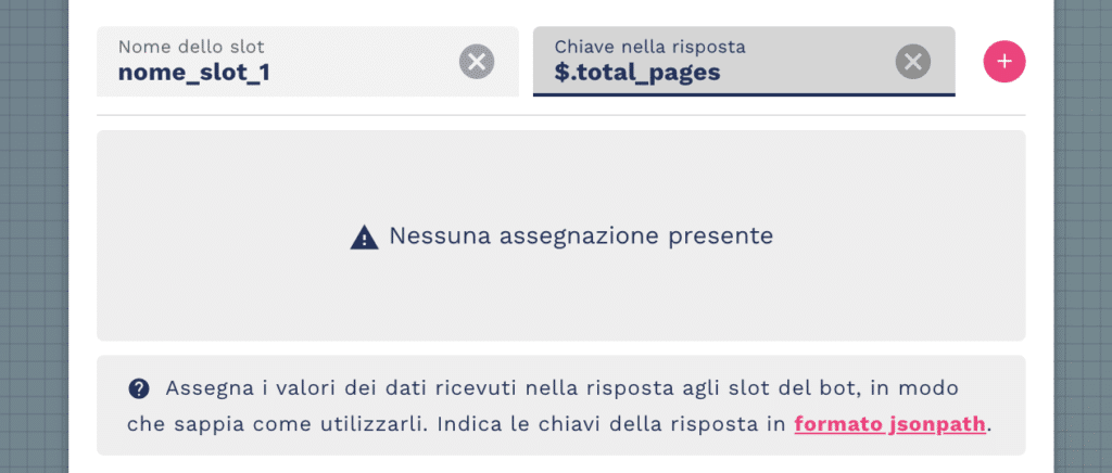 assegnare output API ad una variabile slot