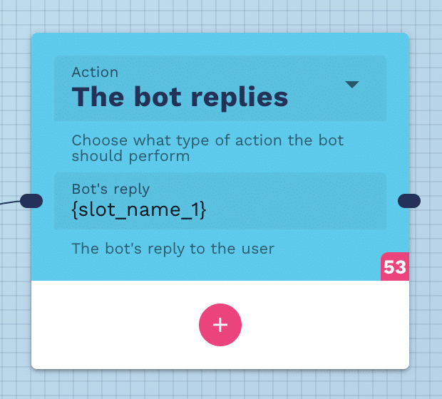 chatbot replies with slot value