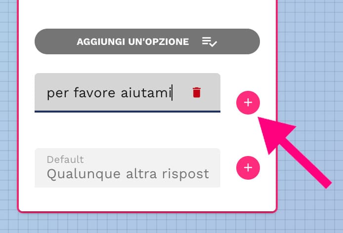 clicca per aggiungere al menu