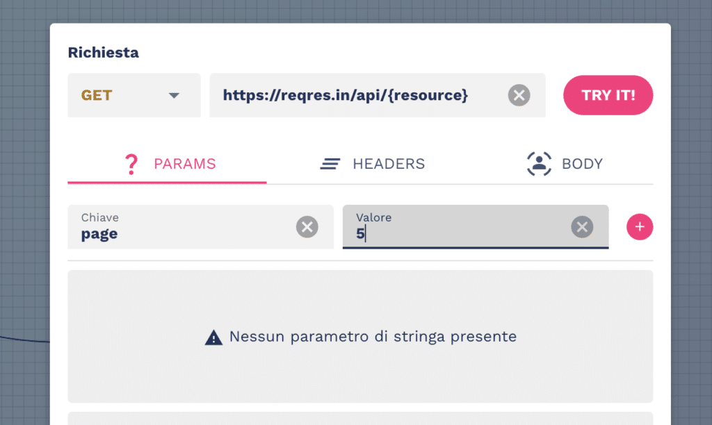 come assegnare dei valori custom API