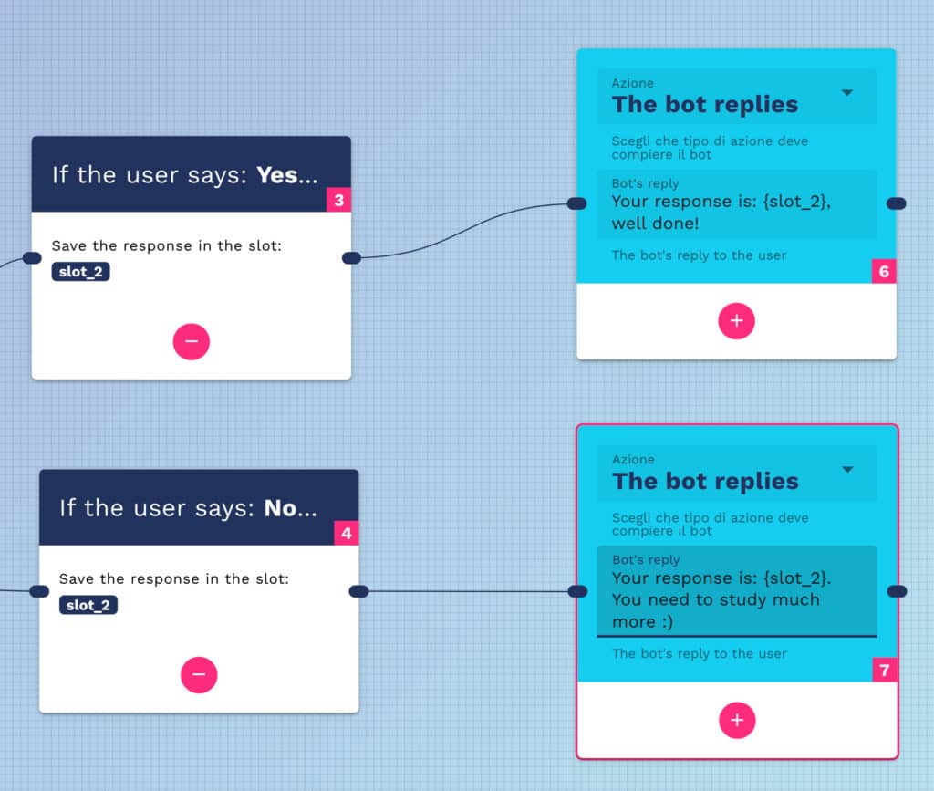 how to save and use a slot in a conversational flow