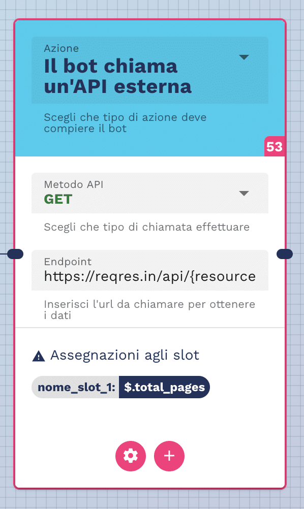 richiamare output della variabile in altro blocco flusso