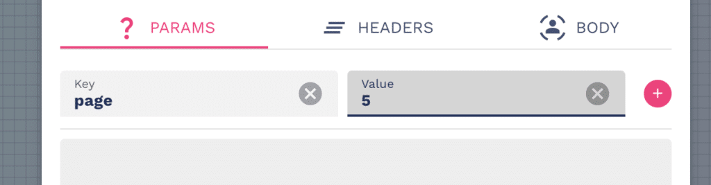 write an API key and value