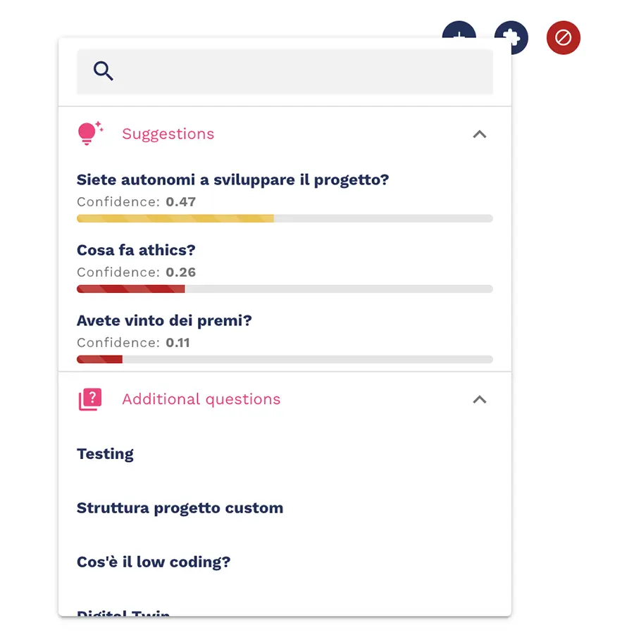 assegnare un miss da parte del chatbot alla knowledge base