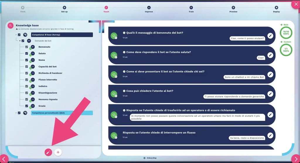 espandi la knowledge base del chatbot con AI generativa espandi la knowledge base del chatbot con AI generativa