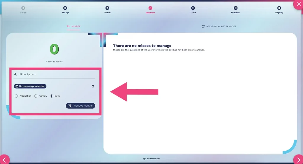 how to search chatbot misunderstanding