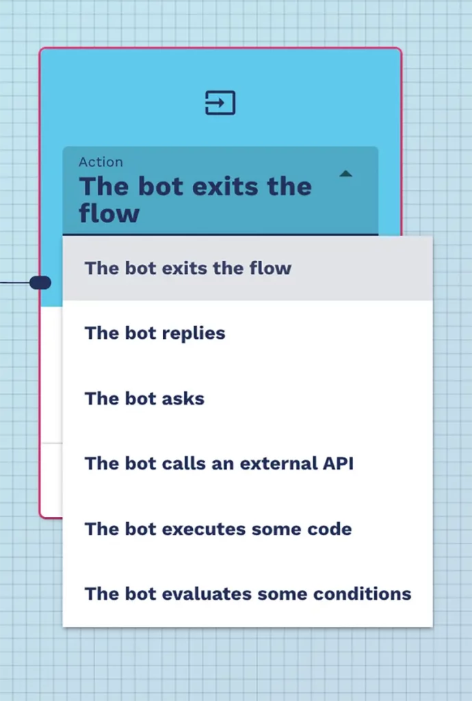how to select a chatbot flow