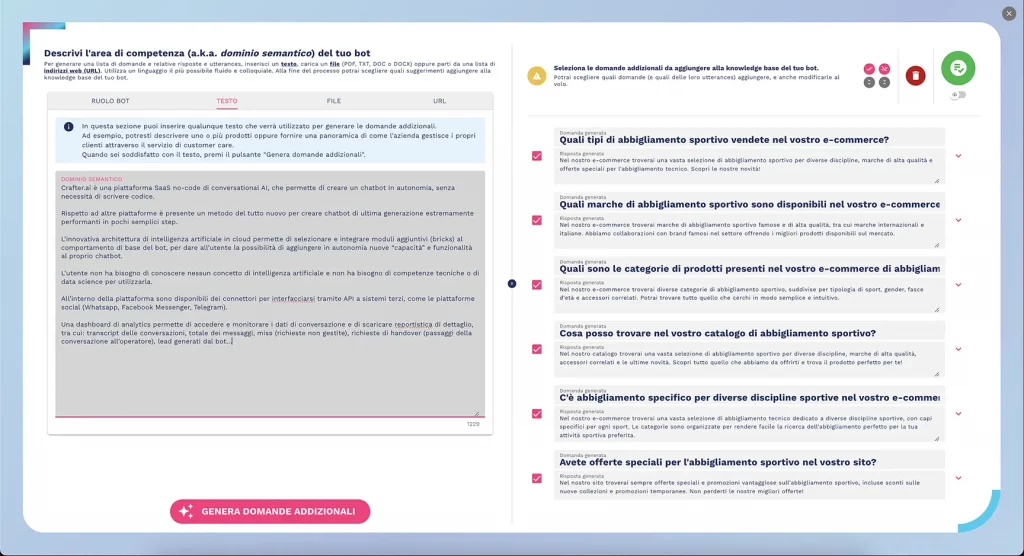 scrivi un testo di un documento per espandere la konwledge base del chatbot scrivi un testo di un documento per espandere la konwledge base del chatbot