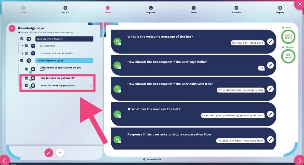How to quickly resolve a conflict in your chatbot