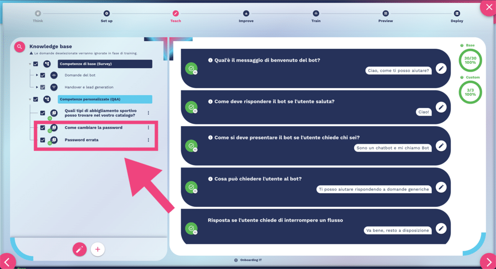 aggregare i testi che hanno generato il conflitto nel chatbot aggregare i testi che hanno generato il conflitto nel chatbot
