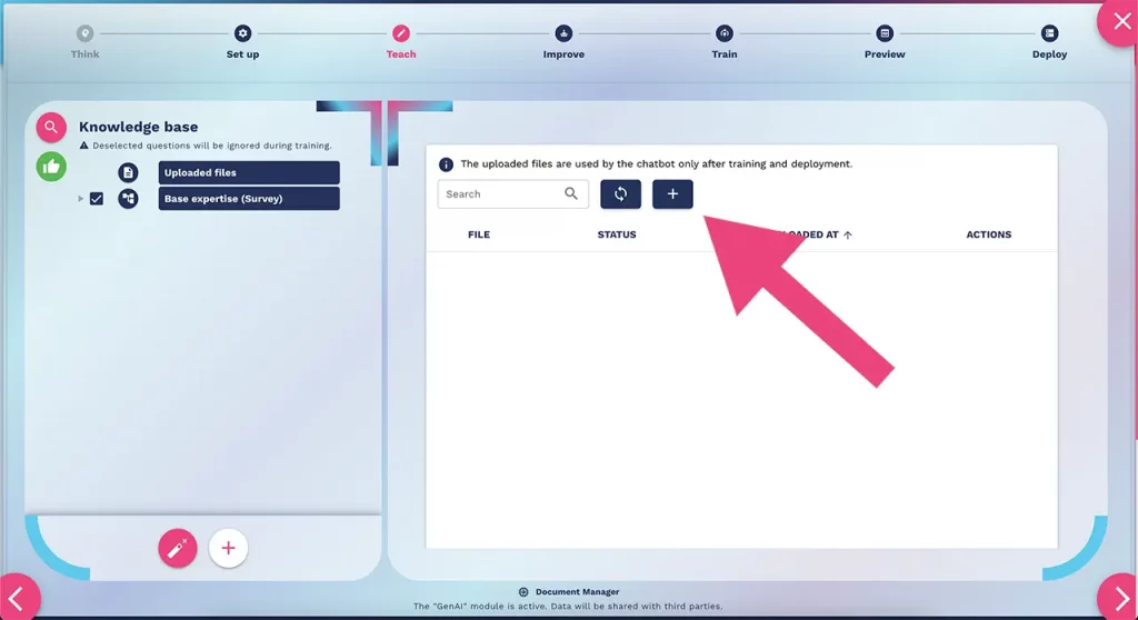 aggiungi file pdf al tuo AI agent