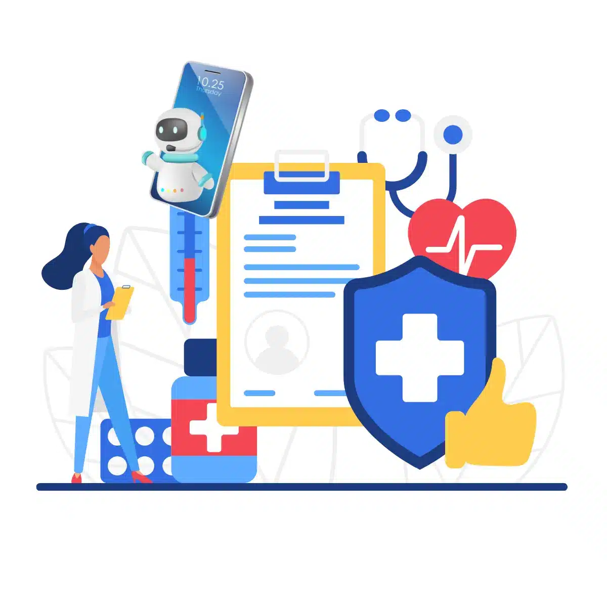 chatbot healthcare AI agent solution Emapi