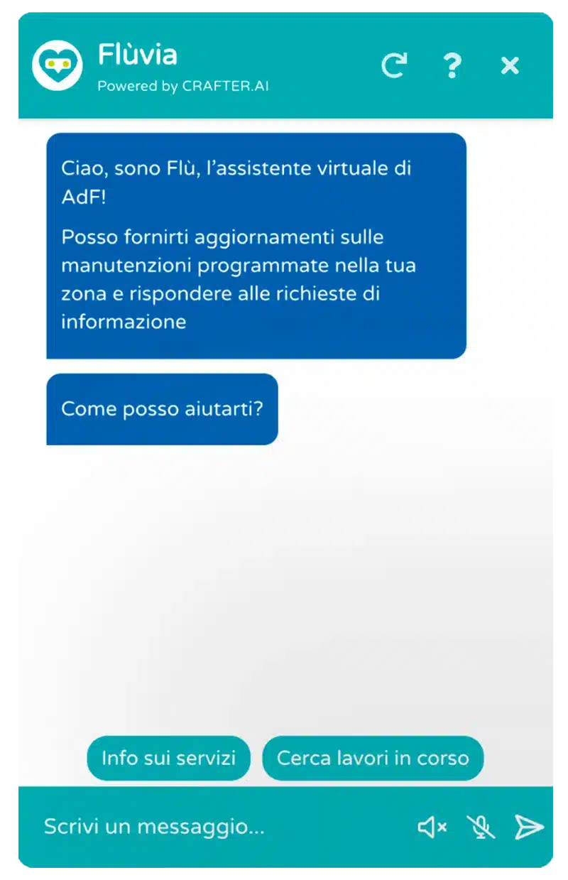 use case Chatbot Assistenza Clienti di Adf